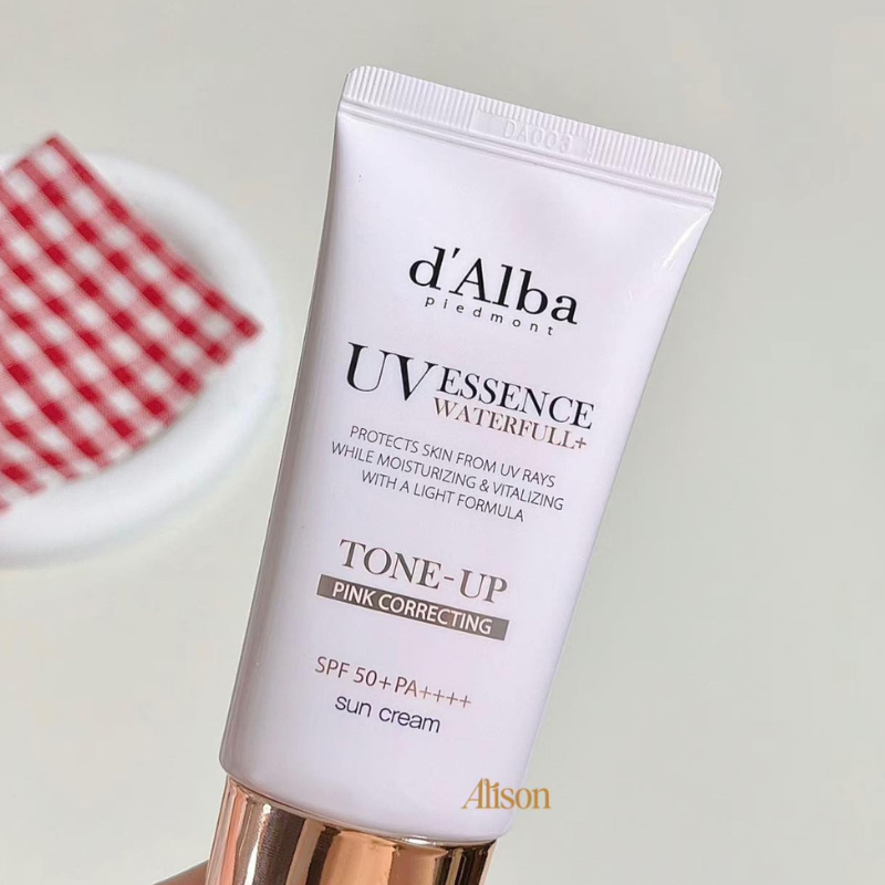 D'Alba Waterfull Tone-Up Pink Correcting Sun Cream 